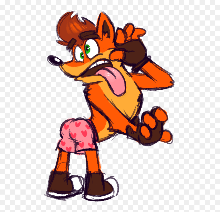 Crash Bandicoot Butt , Png Download - Crash Bandicoot Underwear, Transparent Png - crash bandicoot png