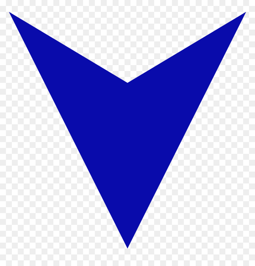 Down Arrow Blue Png, Transparent Png - down arrow png