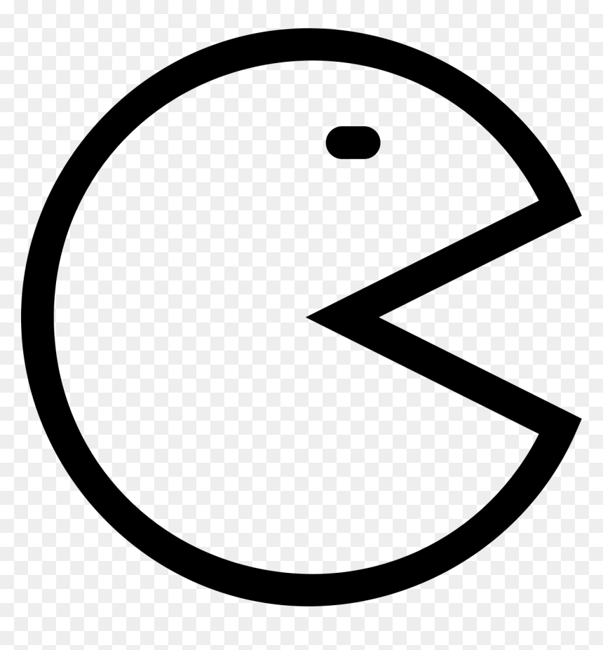 Pacman Clipart Video Game - Pacman Black And White Clipart, HD Png Download - pacman png