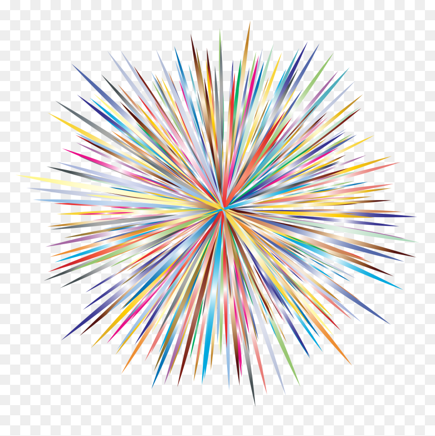 Clip Art Fireworks Cartoon, HD Png Download - abstract png