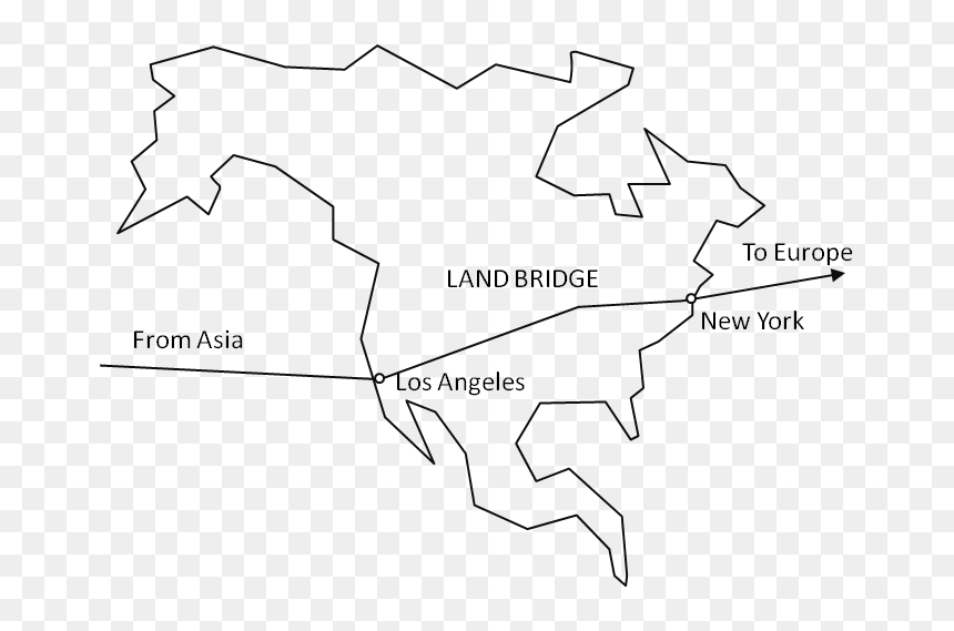 Land Bridge - Land Bridge Transportation, HD Png Download - bridge png