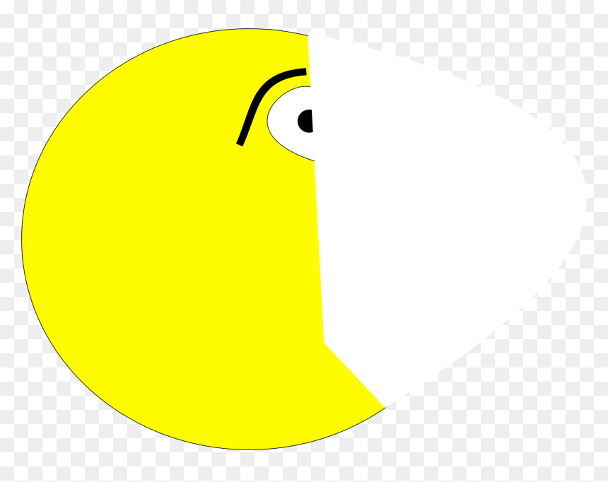 Terrified Pacman Clip Arts - Circle, HD Png Download - pacman png