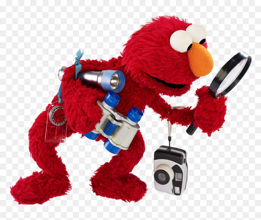 Elmo Investigating Sesame Workshop - Elmo Investigating, HD Png Download - elmo png