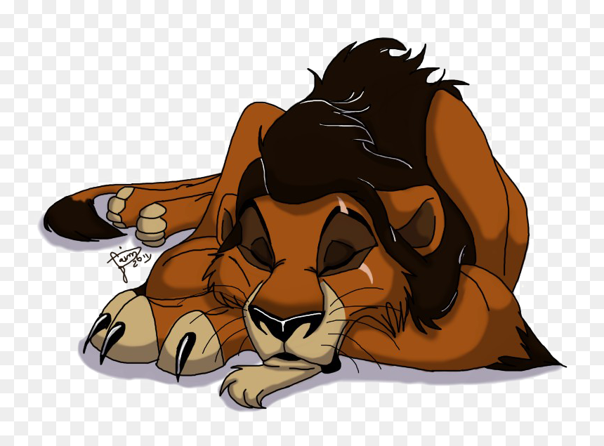 The Lion King Scar Png Picture - Scar From Lion King Sleeping, Transparent Png - scar png
