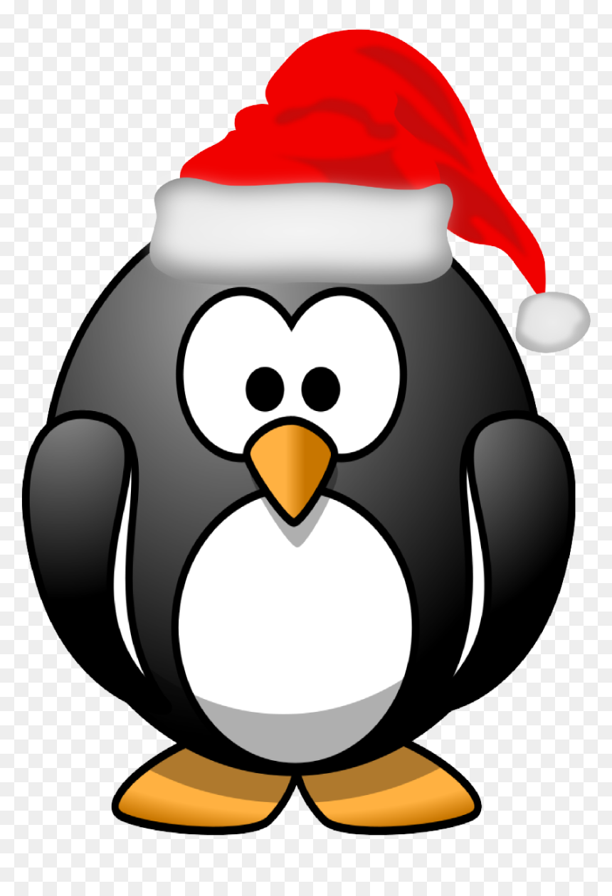 Christmas Penguin Clipart Free - Christmas Penguin Clipart, HD Png Download - penguin png