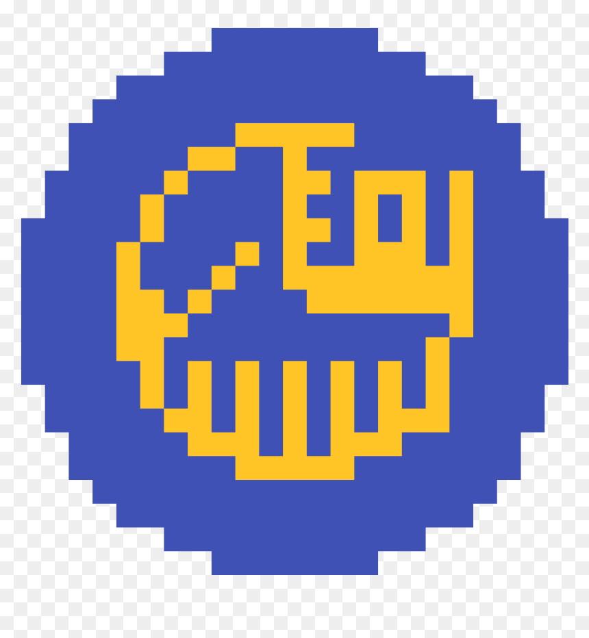 Golden State Warriors - Deadpool Logo Pixel Art, HD Png Download - deadpool logo png