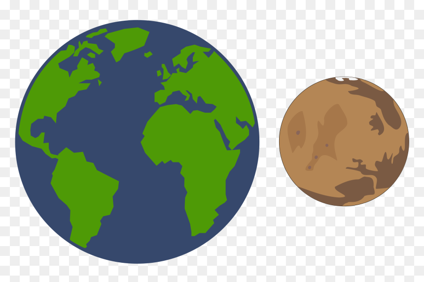 Earth And Mars Png , Png Download - Earth And Mars Png, Transparent Png - mars png