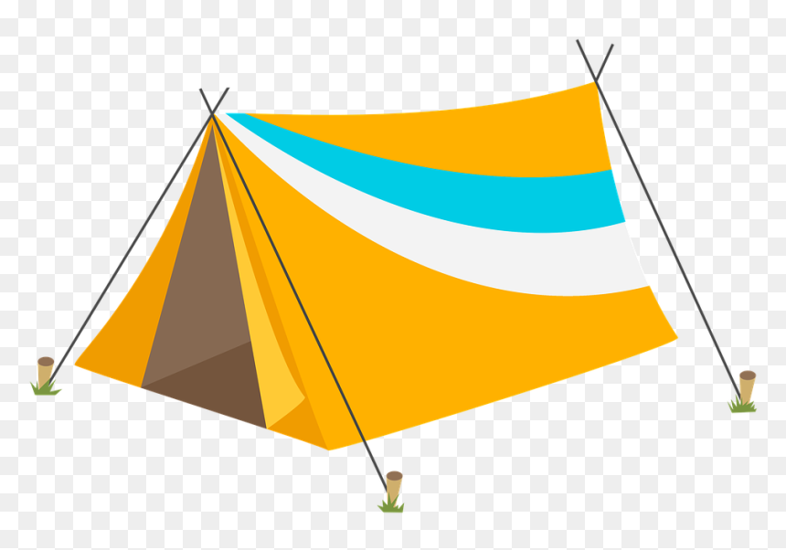 Yellow Tent - Transparent Background Tent Clipart, HD Png Download - tent png
