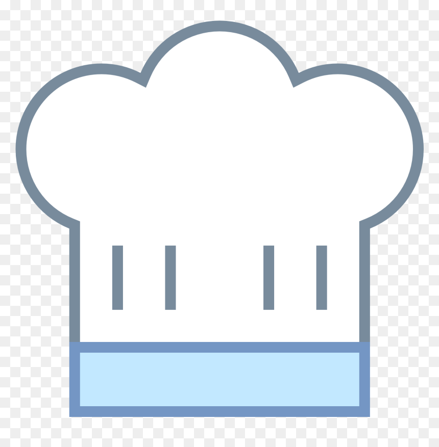 Blue Chef Hat Png - Heart, Transparent Png - chef hat png
