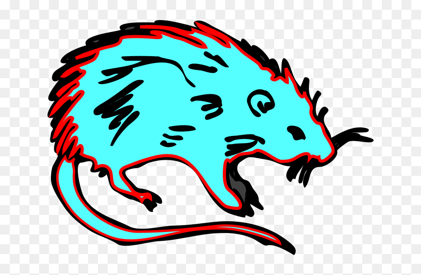 Hot Blue Rat Svg Clip Arts - Cartoon The Black Death Rats, HD Png Download - rat png