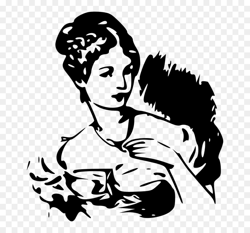 Ladies Tailor Clipart, HD Png Download - lady silhouette png