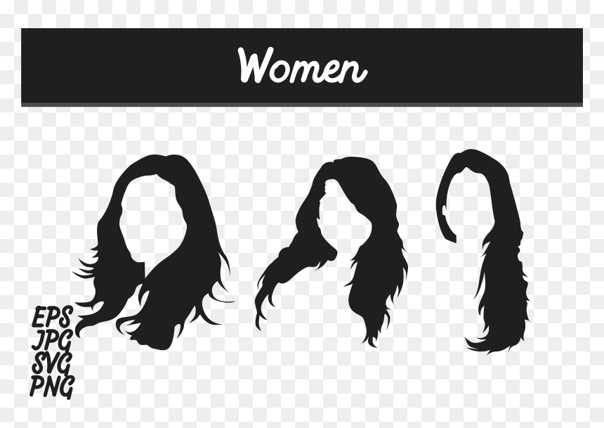 Moon Crescent Vector, HD Png Download - lady silhouette png