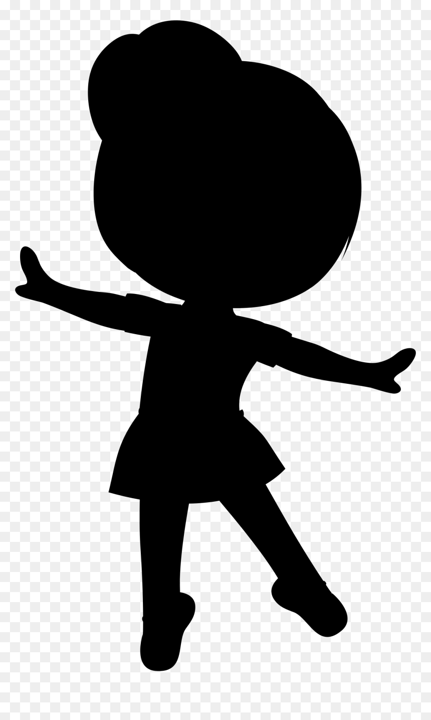 Toddler Ballerina Silhouette, HD Png Download - lady silhouette png