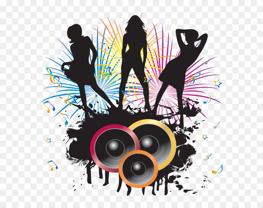Music Dance Vector Png, Transparent Png - music vector png