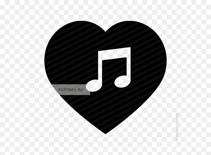 Heart, HD Png Download - music vector png