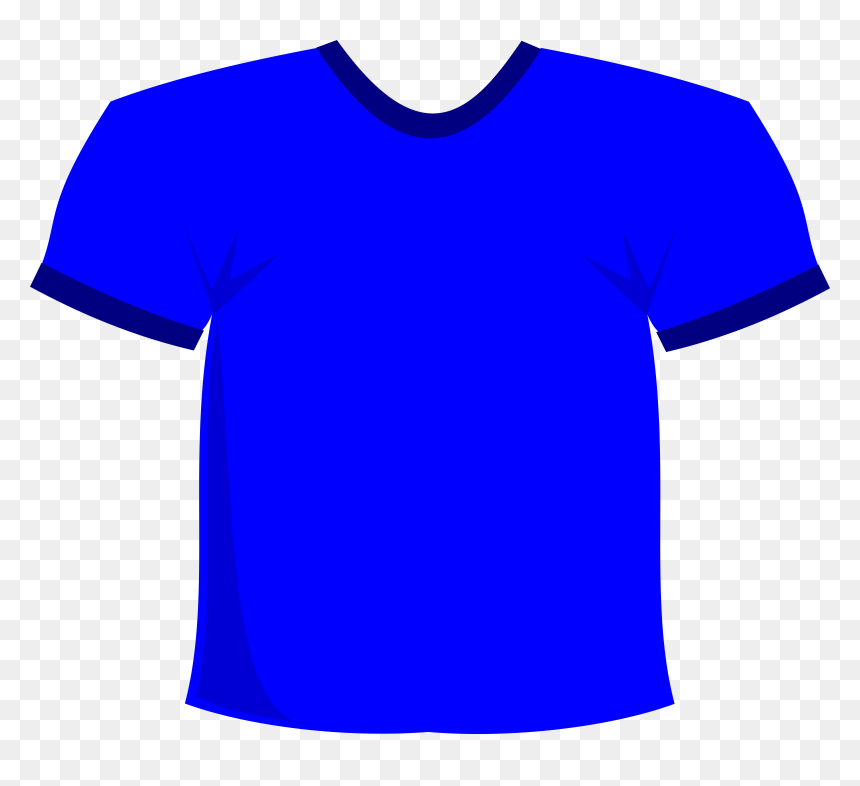 Blue Shirt Clipart, HD Png Download - t shirt vector png