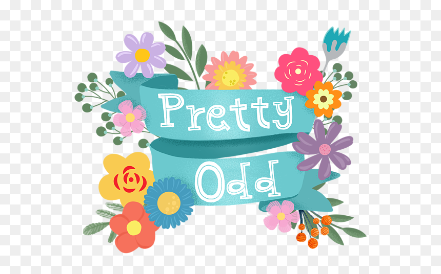 Pretty. Odd., HD Png Download - flower banner png