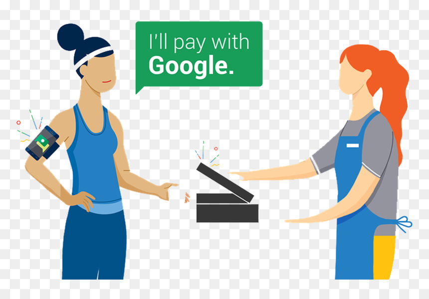 Google Hands Free Payment, HD Png Download - cashier png