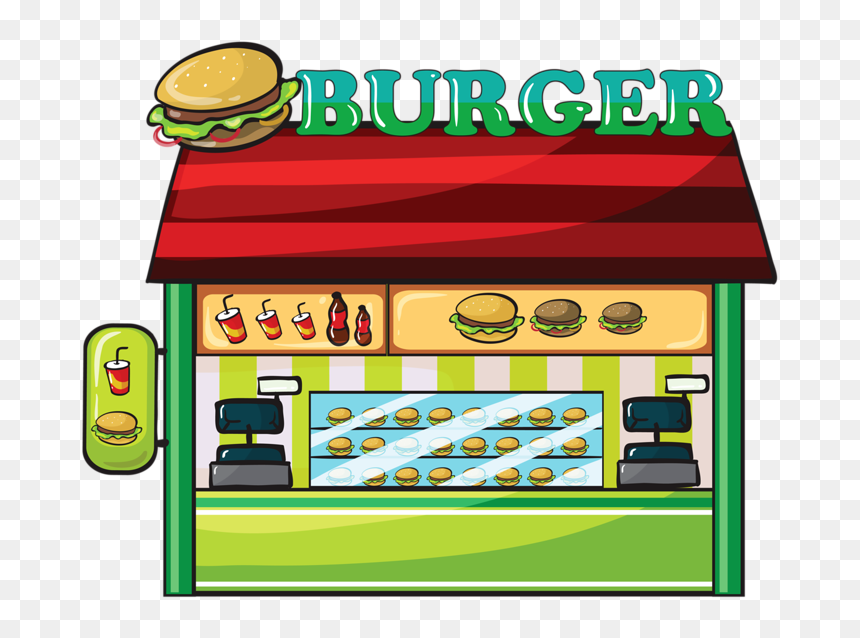 Fast Food Restaurant Clipart, HD Png Download - cashier png