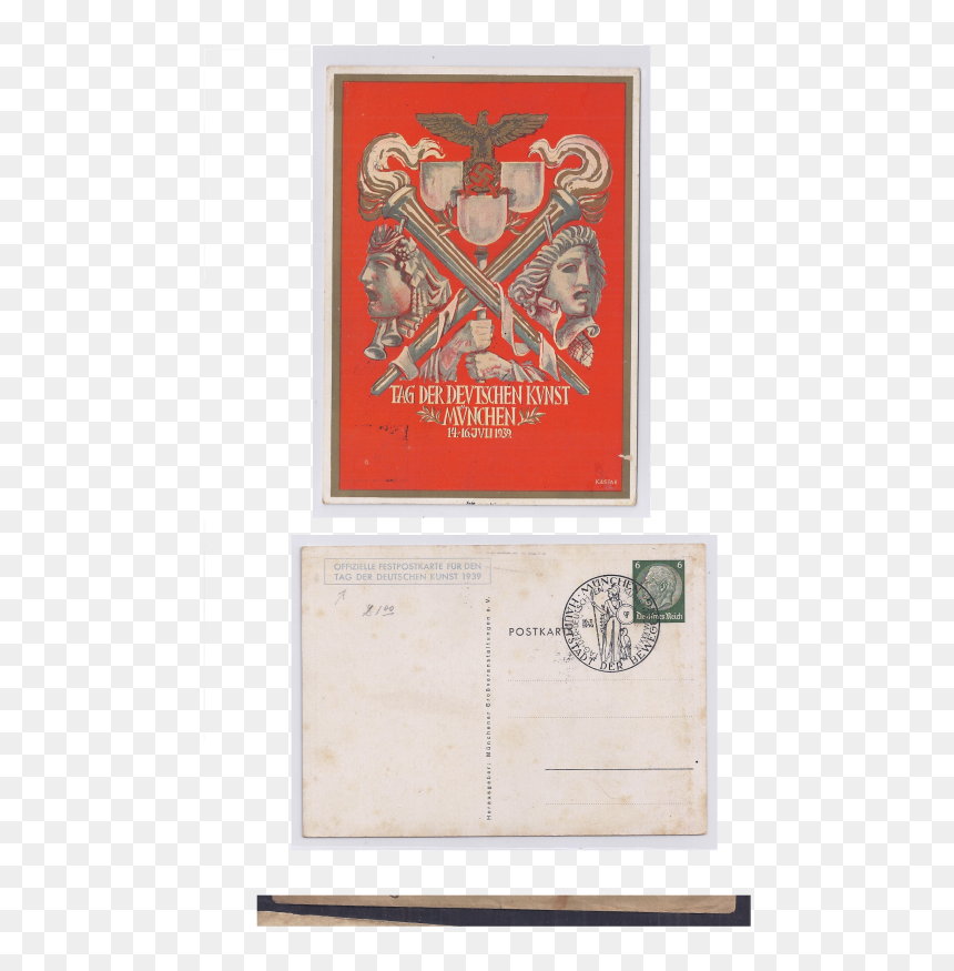 Tag Der Deutschen Kunst 1939, HD Png Download - postcard stamp png