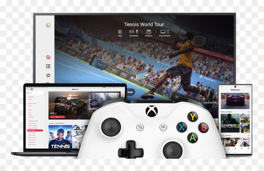 Blacknut Jeux Xbox Controller - Video Game, HD Png Download - game controller png