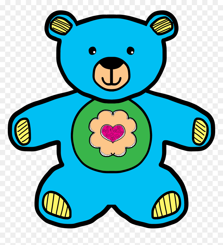 Blue Teddy Bear Clip Arts - Teddy Bear Image For Drawing, HD Png Download - teddy bear png