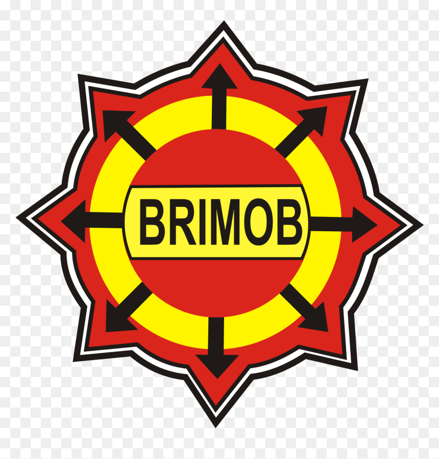 Brimob Badge - Machine Has No Brain Use, HD Png Download - badge png