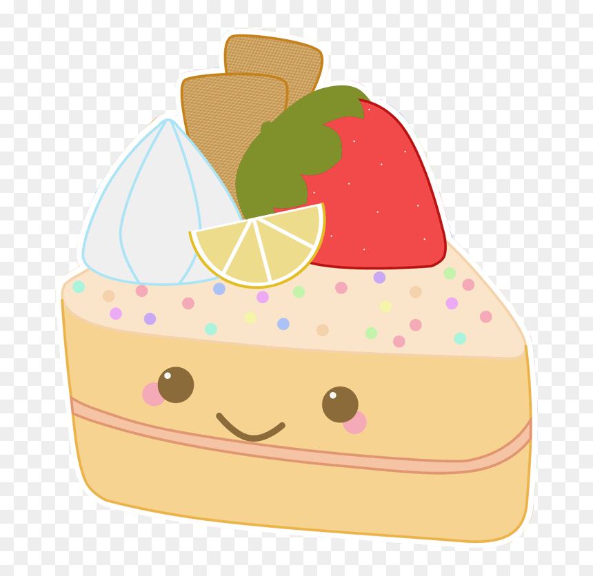 Tres Leches Cake Cartoon, HD Png Download - kawaii png