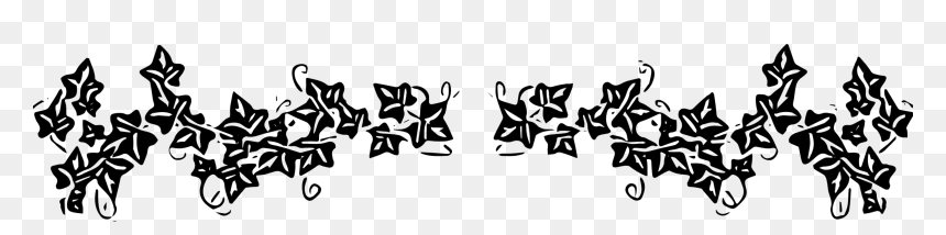 Silhouette Ivy Clipart Black And White - Ivy Clip Art Black And White, HD Png Download - ivy png
