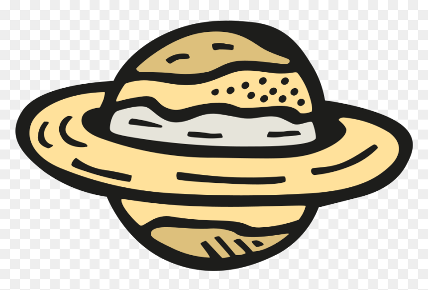 Saturn Icon - Doodle Lightbulb Clip Art Png, Transparent Png - saturn png