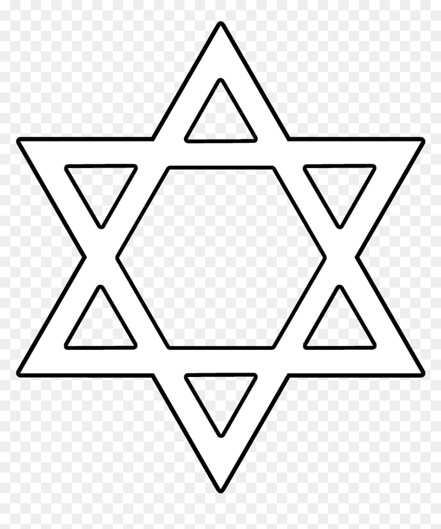 Magen David Png, Jewish Star Png Image With Transparent - Star Of David Coloring Page, Png Download - star of david png