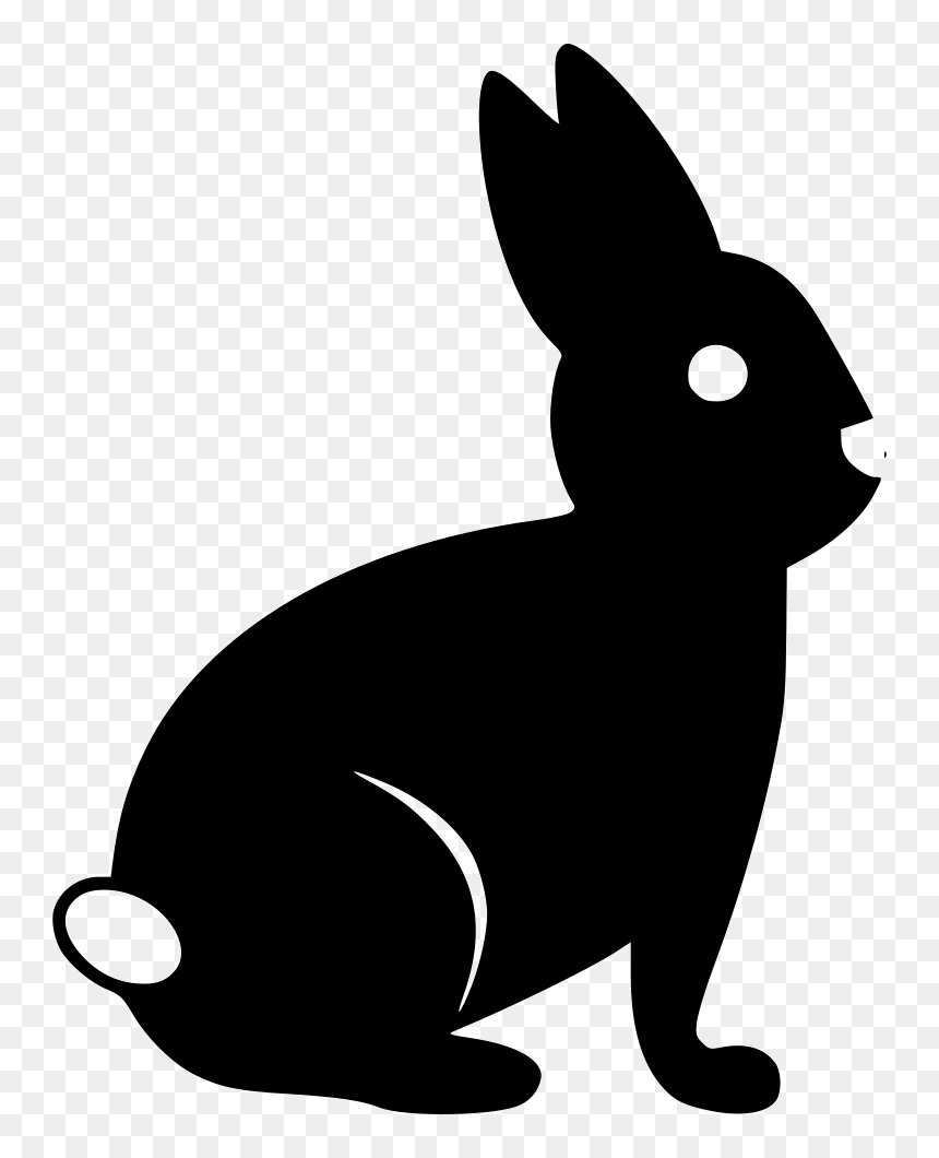 Rabbit - Transparent Background Dog Silhouette, HD Png Download - rabbit png