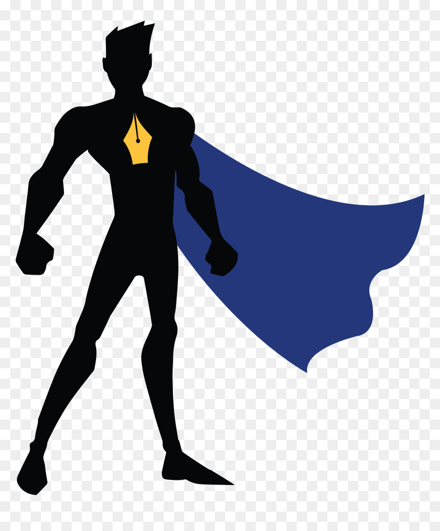Business Superhero Png Download - Superhero Silhouette Clipart, Transparent Png - superhero png