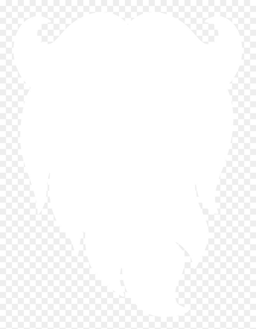 Santa Beard Silhouette By Paperlightbox, HD Png Download - santa beard png