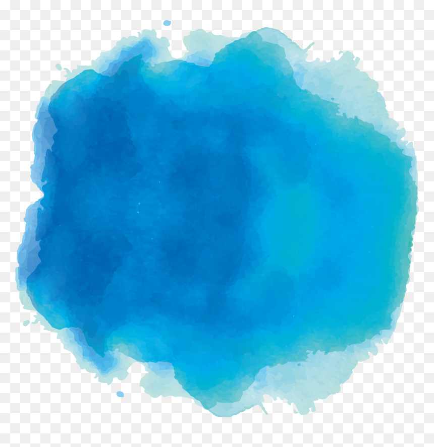 Watercolor Dots Png - Blue Water Paint, Transparent Png - dots png