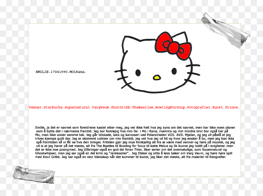 Hello-kitty Hello Kitty Image By Fagereng90 - Hello Kitty, HD Png Download - hello kitty png