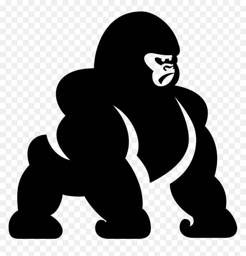 Gorilla - People Kissing Silhouette, HD Png Download - gorilla png