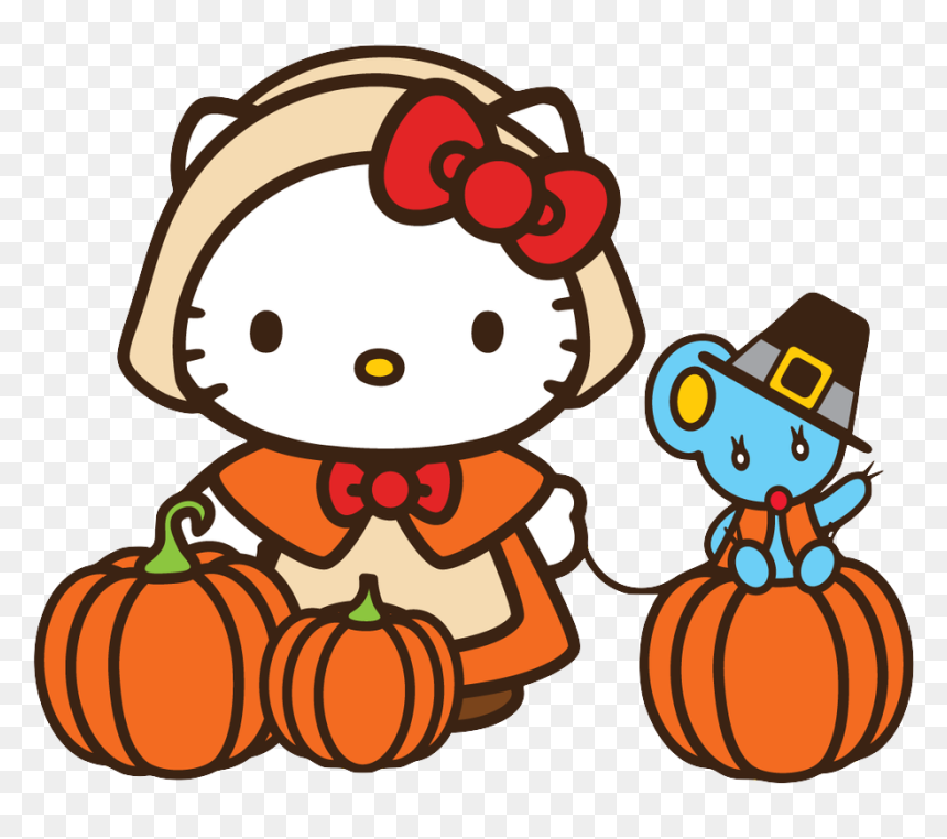 Happy Thanksgiving Hello Kitty, HD Png Download - hello kitty png