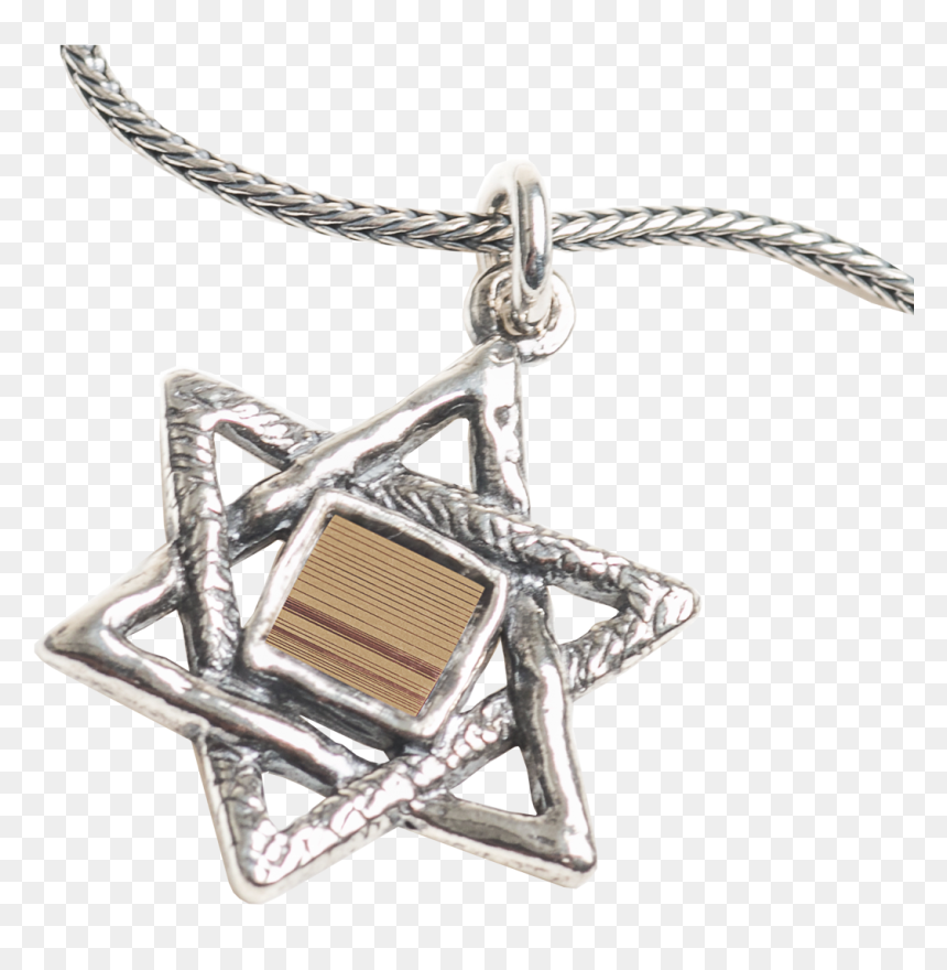 Jerusalem Nano Bible Classic Star Of David Necklace - Star Of David, HD Png Download - star of david png