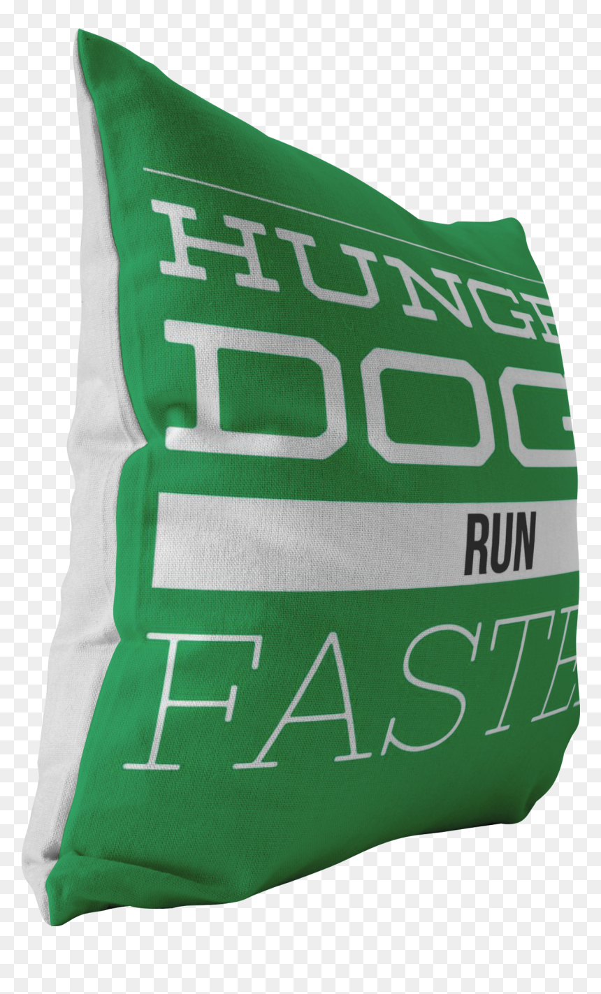 Hungry Dogs Run Faster Pillow - Cushion, HD Png Download - pillow png