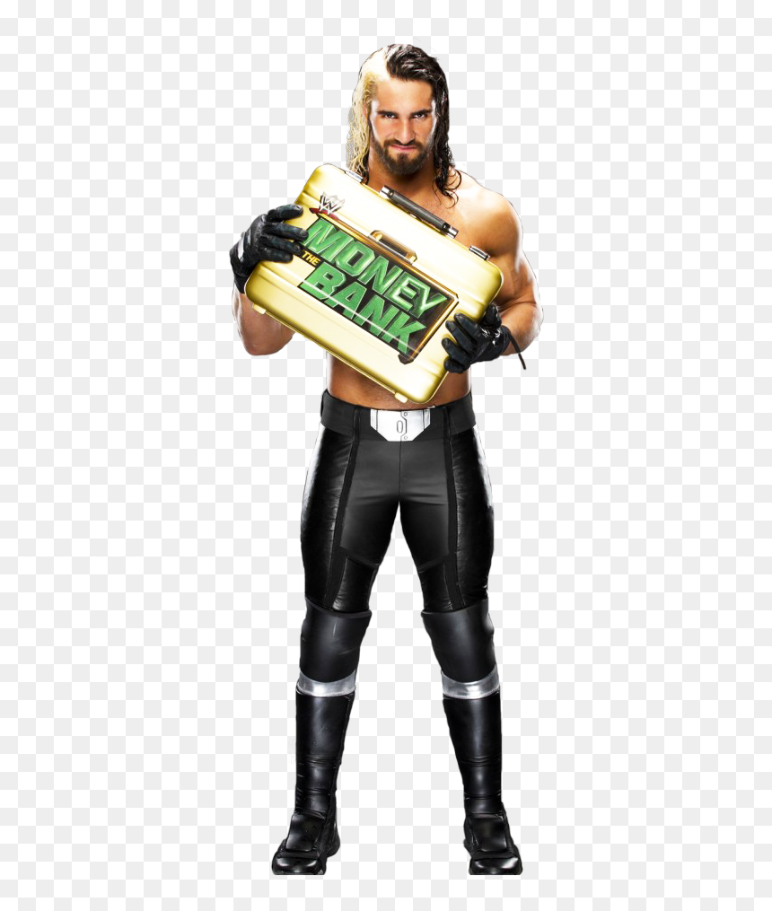 Seth Rollins Png Pic - Seth Rollins Holding Money In The Bank, Transparent Png - seth rollins png