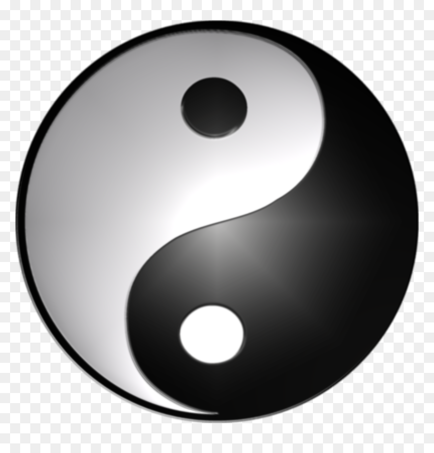 Yin And Yang Symbol 3d Computer Graphics - Yin Yang Symbol 3d, HD Png Download - yin yang png