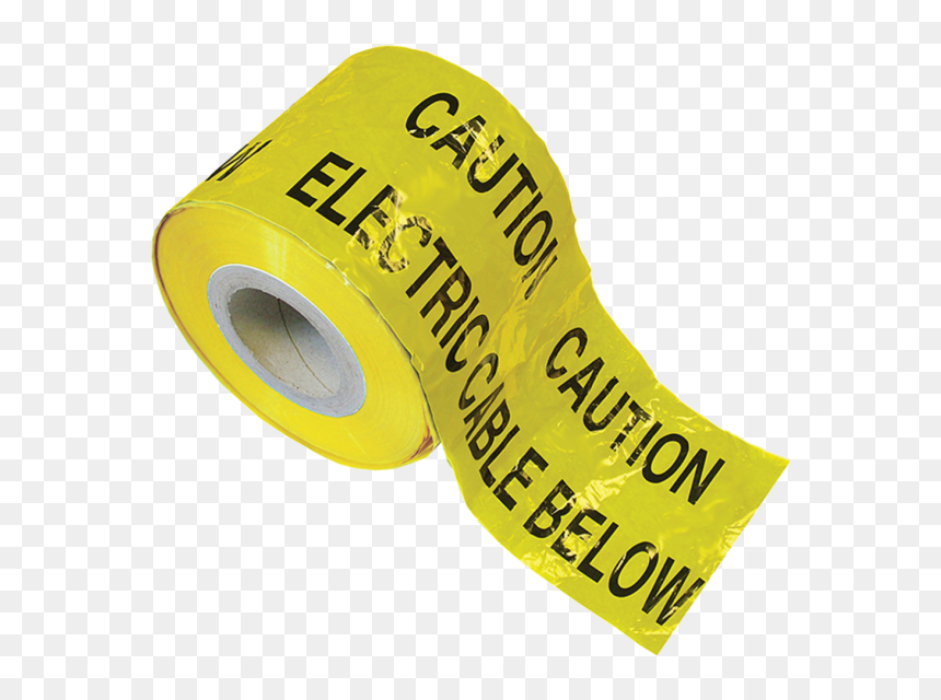 Non-adhesive Black And Yellow Tape - Label, HD Png Download - caution tape png