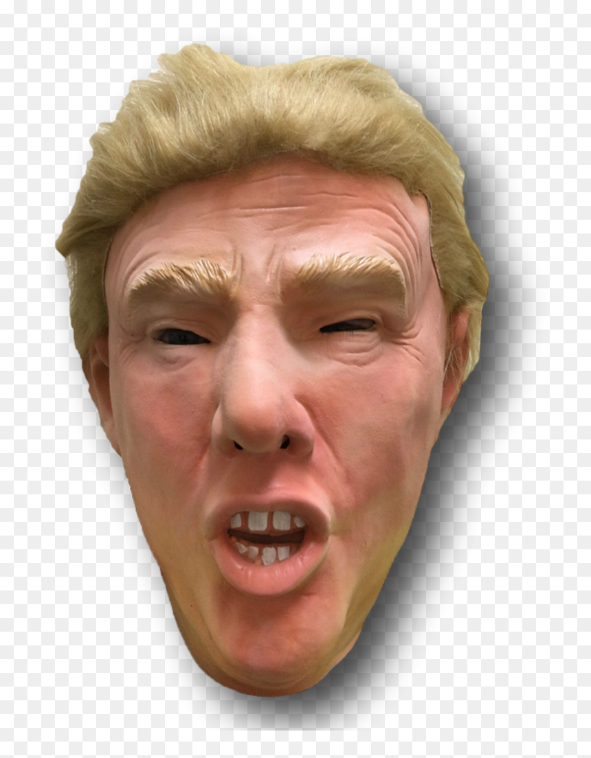 Trump Mouth Png - Head Donald Trump Mask, Transparent Png - donald trump head png