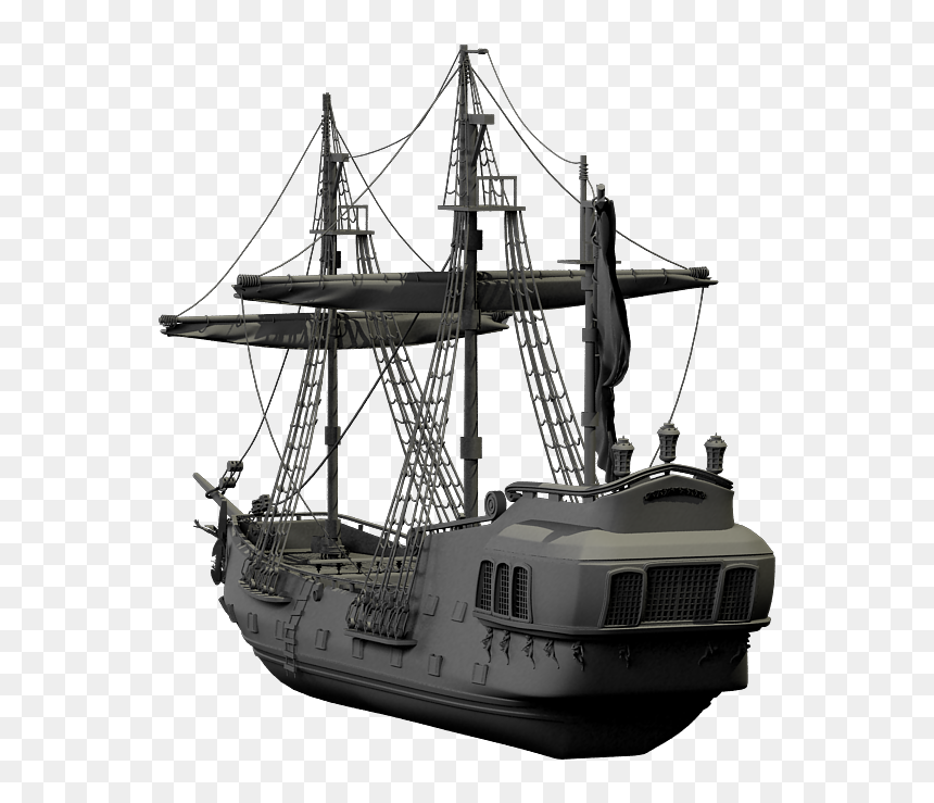Full Rec, Pirate Ship, - Mast, HD Png Download - pirate ship png