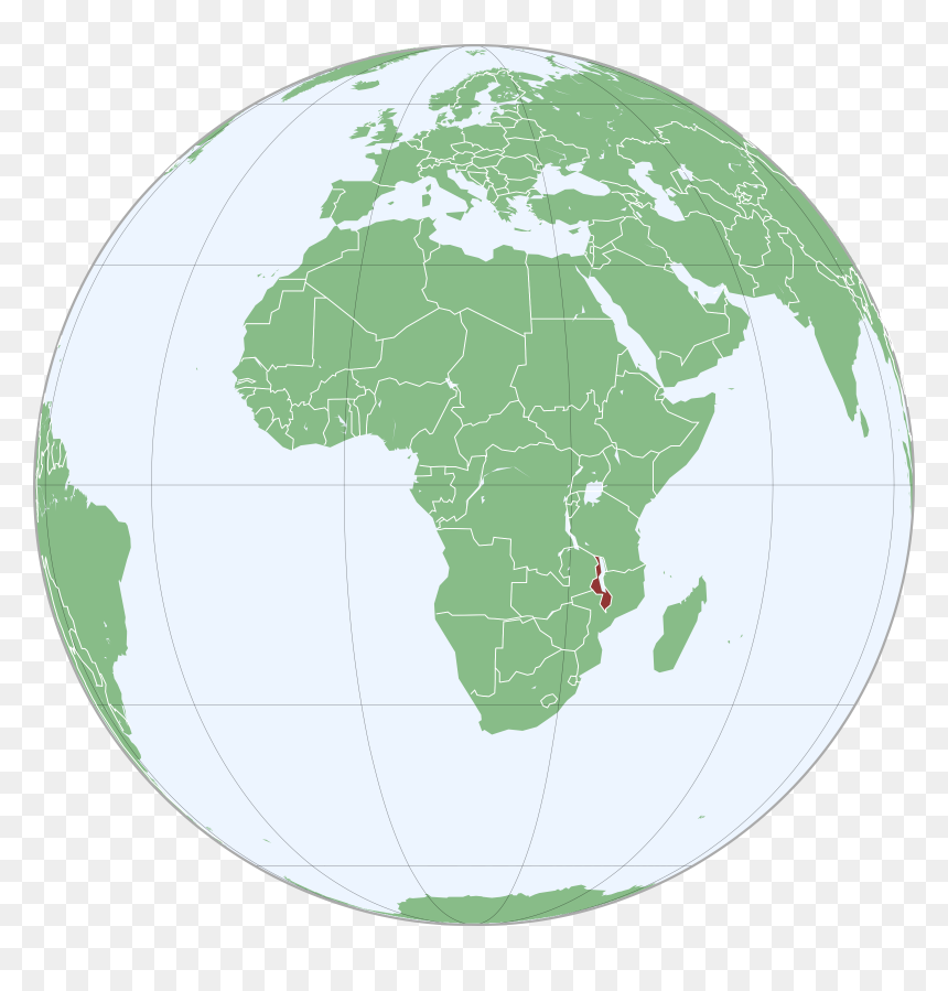 Map Of Malawi In Africa Clip Arts - Ou Se Situe Le Tchad, HD Png Download - africa png