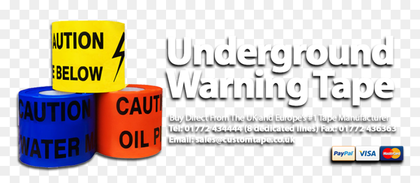 Underground Warning Tape From The Uk"s - Paypal, HD Png Download - caution tape png