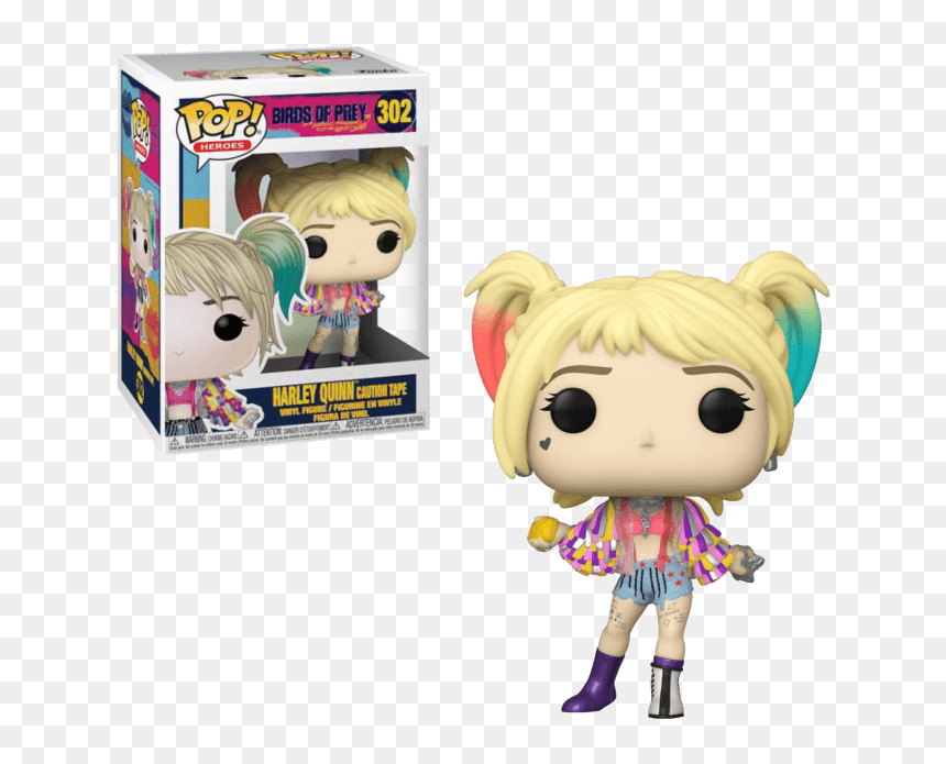 Pop Harley Quinn Birds Of Prey, HD Png Download - caution tape png
