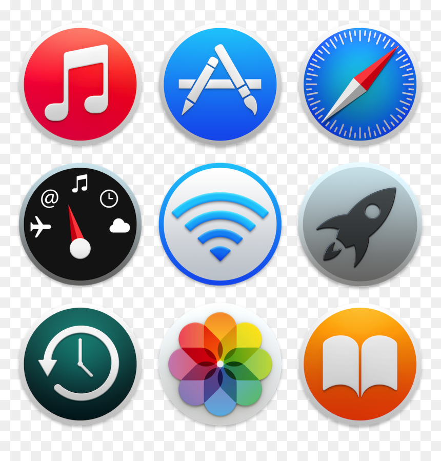 Itunes, App Store, Safari, Dashboard, Airport Utility, - Itunes, HD Png Download - itunes png