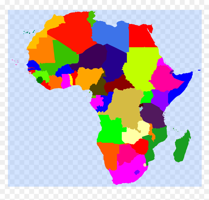 South Africa Forex Restrictions Nigeria Map Png Vector - Color Blank Map Of Africa, Transparent Png - africa png